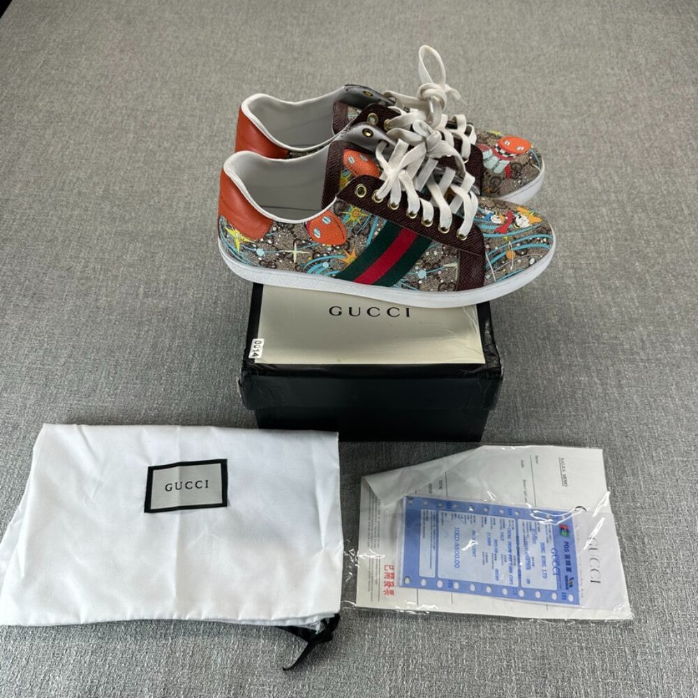 Disney x Gucci Ace Huey, Dewey, & Louie Donald Duck Sneakers women’s 42